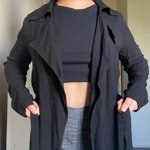 𝗳𝗼𝗿𝗲𝘃𝗲𝗿 𝟮𝟭 long black cardigan